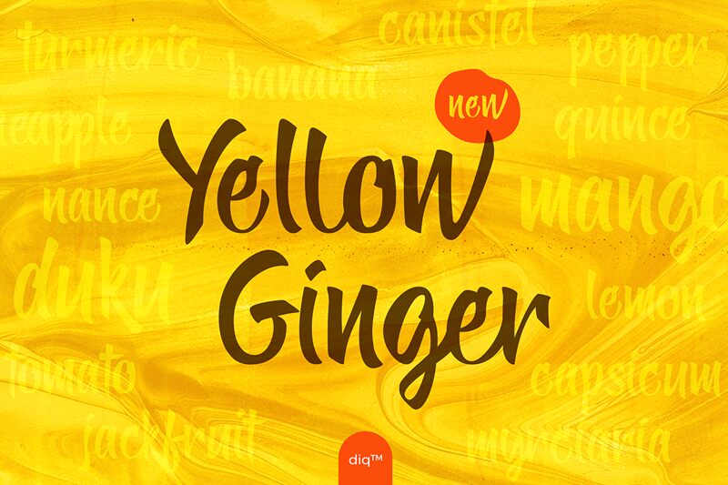 Yellow Ginger Czcionka
