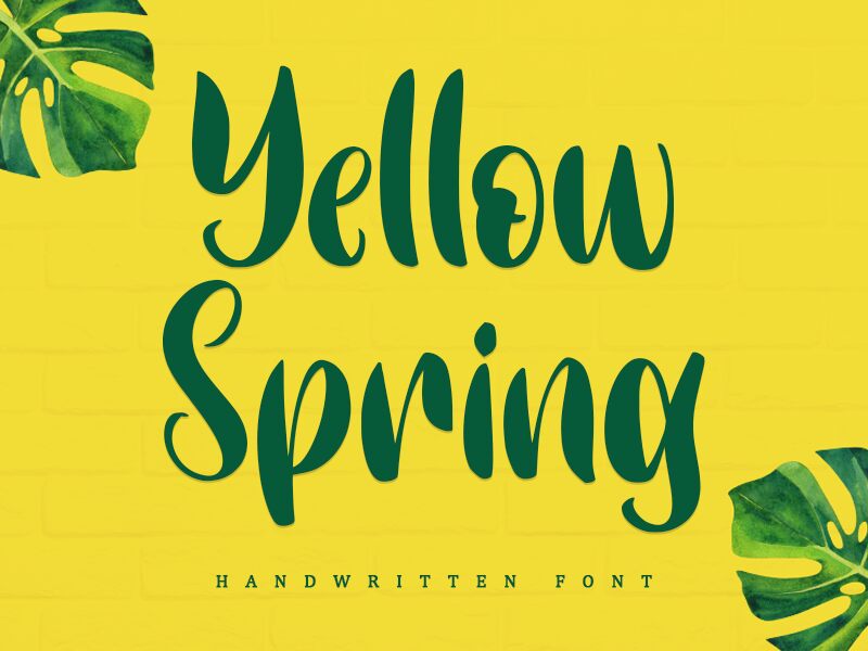 Yellow Spring Schriftart