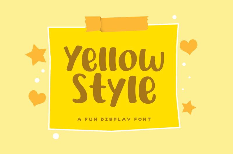 Yellow Style Schriftart