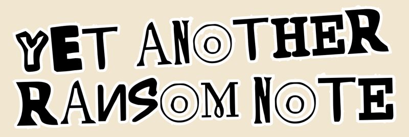 Yet Another Ransom Note Schriftart