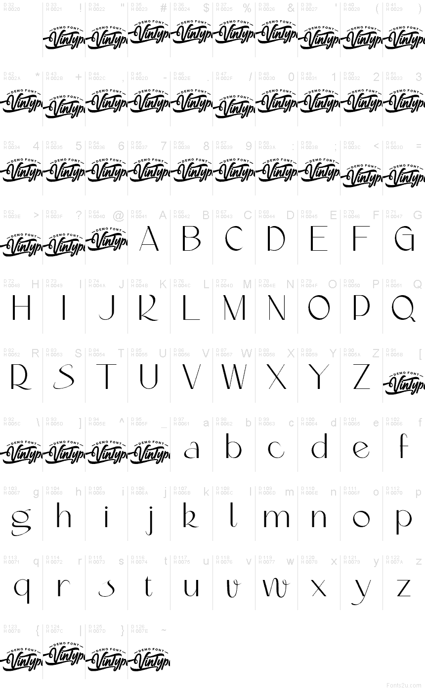 Basis-Lateinisch - Zeichentabelle