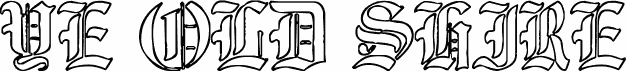 Preview of the Ye Old Shire Outline font