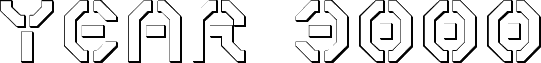 معاينة خط Year 3000 Outline