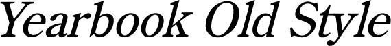 Yearbook Old Style Italic