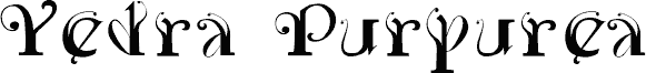 Preview of the Yedra PurpureaRegular font