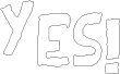 معاينة خط YES_outlineshaken Book