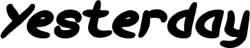 Vorschau der Schriftart Yesterday Bold Italic