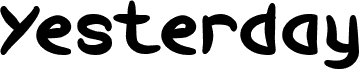 Vorschau der Schriftart Yesterday-Light