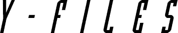 Y-Files Title Italic