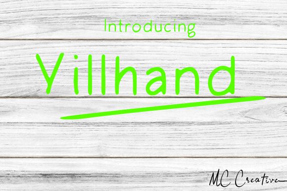 Yillhand Schriftart