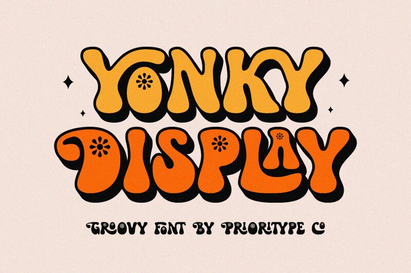 Yonky Display Schriftart