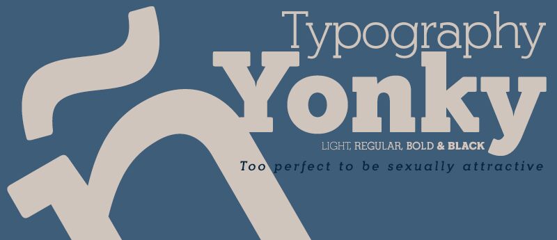 Yonky Black Шрифт