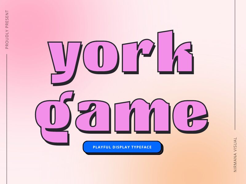 York Game Schriftart