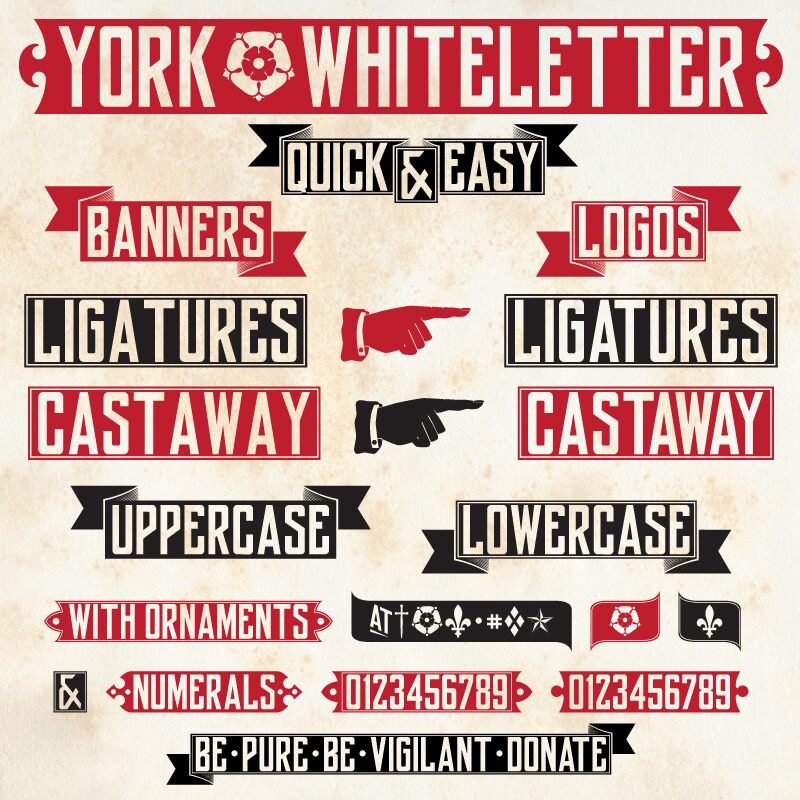 yorkwhiteletter Font