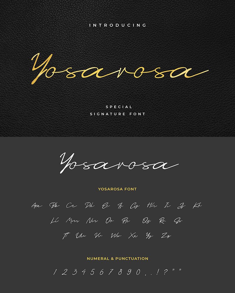 Yosarosa Шрифт