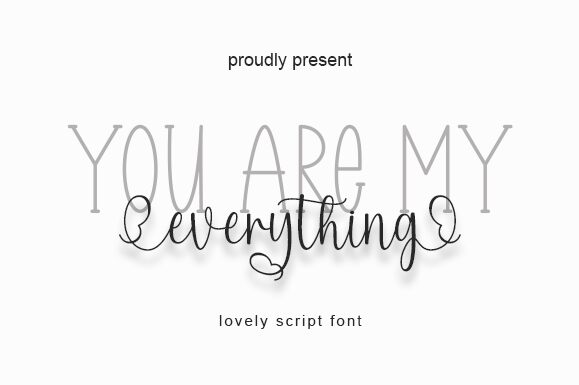 You Are My Schriftart