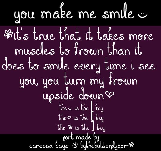 You Make Me Smile Шрифт