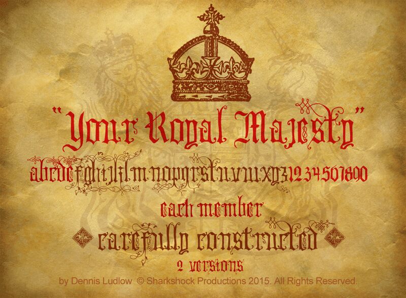 Your Royal Majesty Schriftart