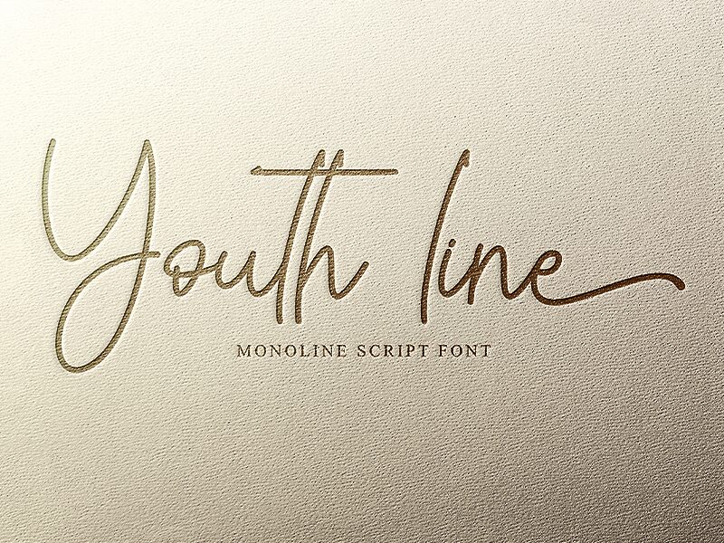 Youth line Schriftart