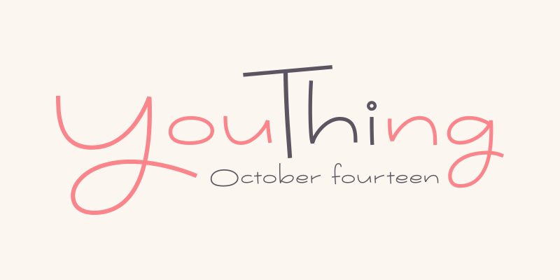 Youthing October Fourteen Czcionka