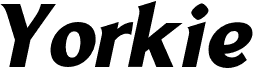 YorkieDEMO-BoldItalic