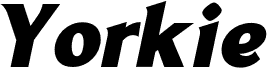 YorkieDEMO-ExtraBoldItalic