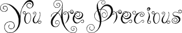 Preview of the You Are Precious font