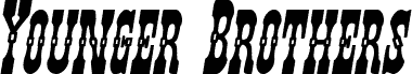 Podgląd czcionki Younger Brothers Bold Italic