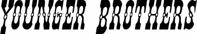 Podgląd czcionki Younger Brothers Drop Caps Italic