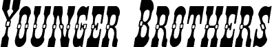 Podgląd czcionki Younger Brothers Italic