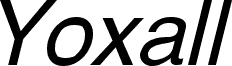 Yoxall Italic