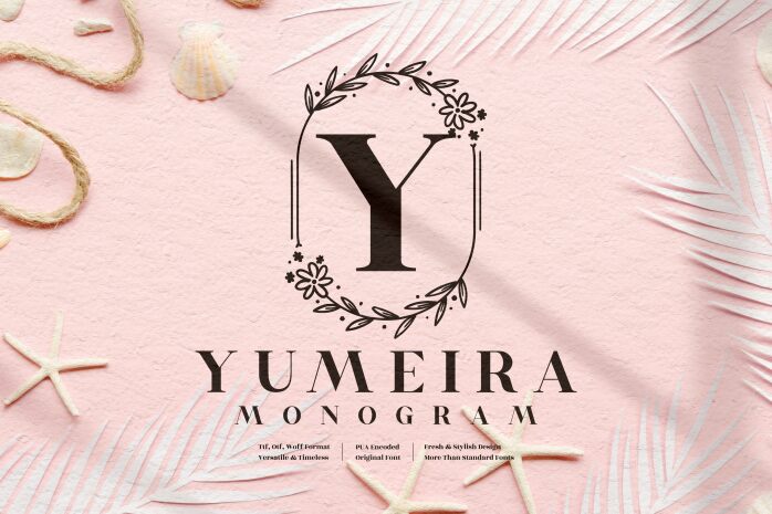 Yumeira Monogram Schriftart