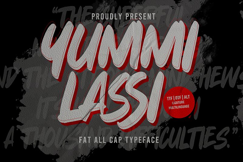 Yummi Lassi Carattere