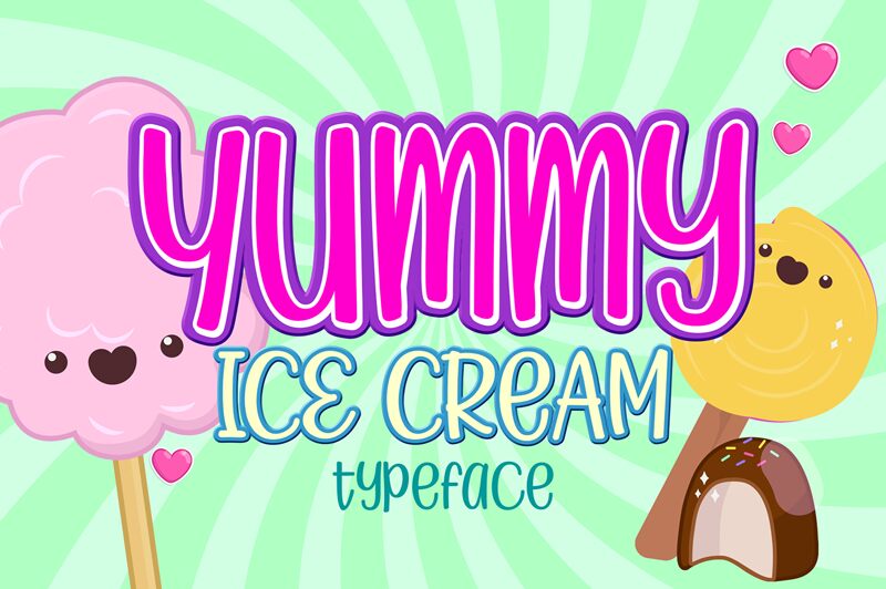 Yummy Ice Cream Шрифт