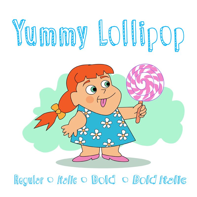 Yummy Lollipop Шрифт