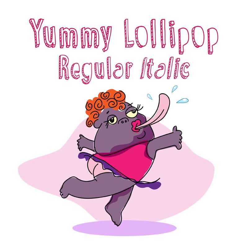 Yummy Lollipop Schriftart