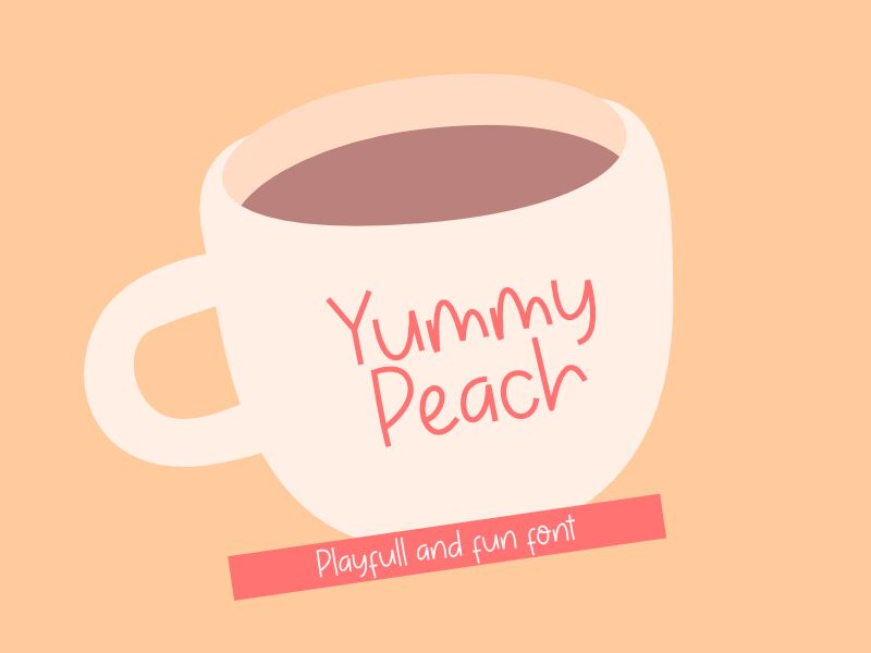 Yummy Peach Шрифт