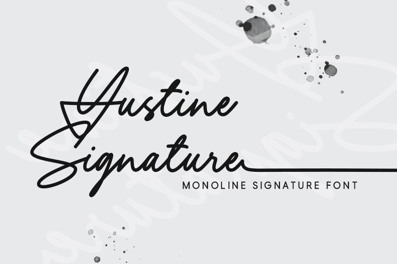 Yustine Signature Carattere
