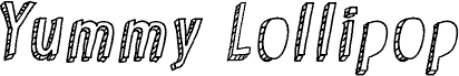Yummy Lollipop Italic fonte