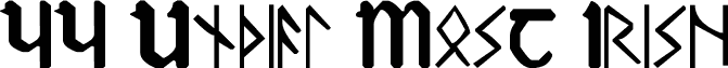 Vorschau der Schriftart YY Uncial Most Irish