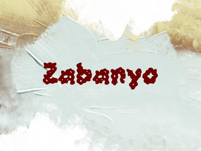Zabanyo font presentation and specimen