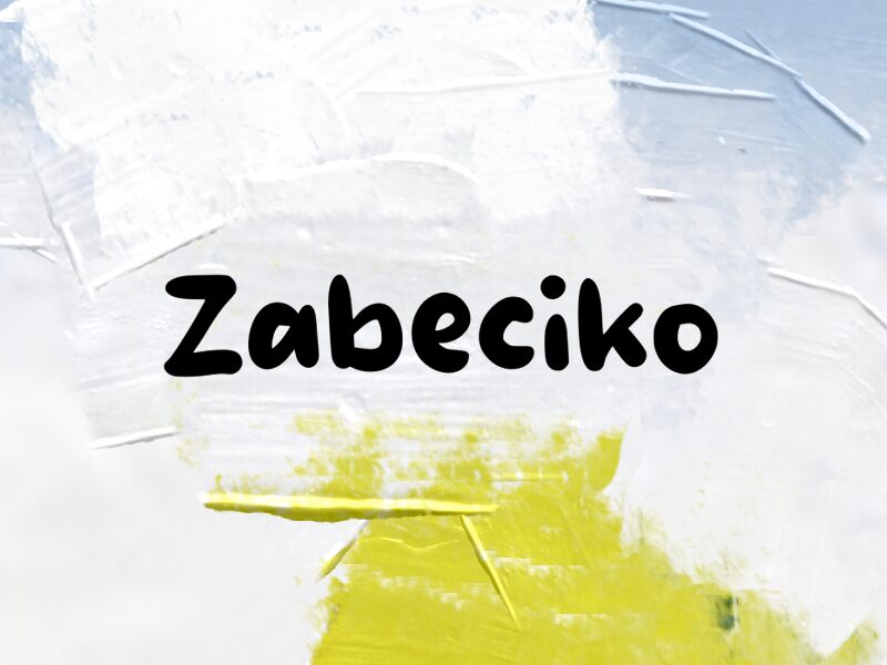 Zabeciko Font
