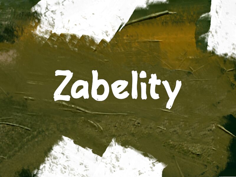 Zabelity font presentation and specimen