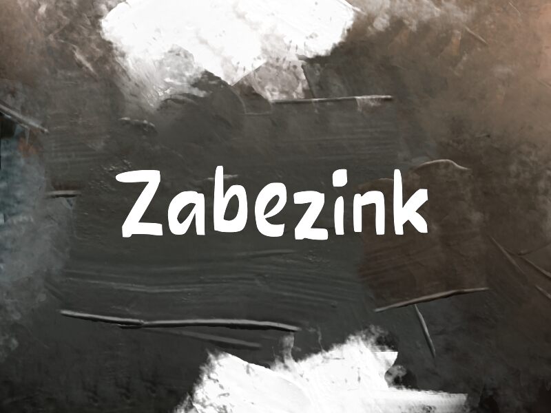 Zabezink 字体