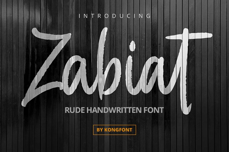 Zabiat Schriftart