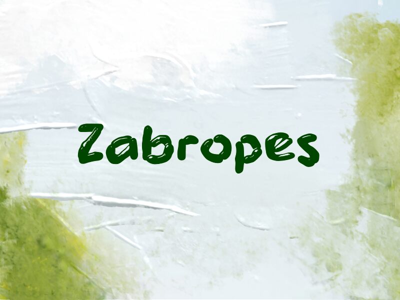 Zabropes Шрифт