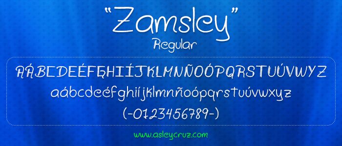 Zamsley Schriftart