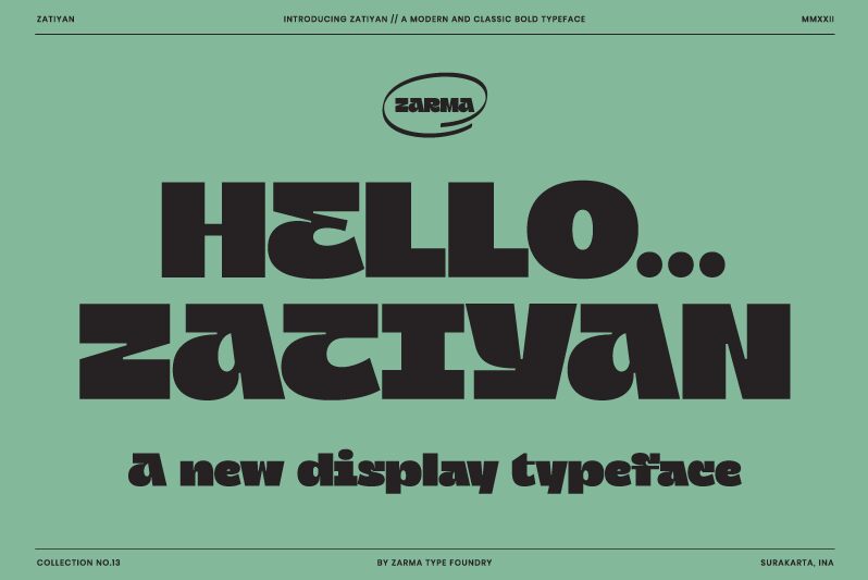 Zatiyan Schriftart