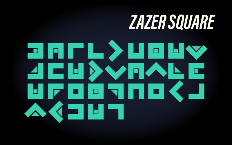 Zazer Square Carattere