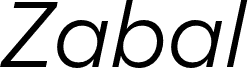 Zabal DEMO Italic